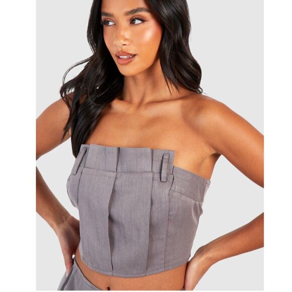 Boohoo Petite Tops - Boohoo Petite Tailored Bandeau - Size 8 - NWT